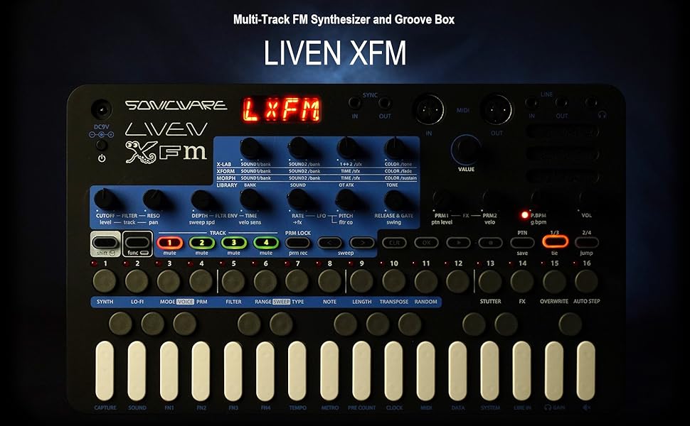 Amazon.com: Sonicware Liven XFM [FM Synthesizer Groove Box