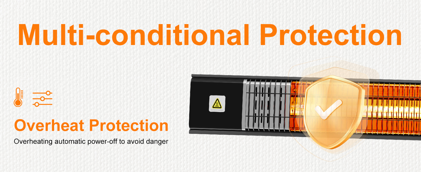 SUNGDOGIN Outdoor Heaters for Patio, Wall Mounted Infrared