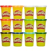 Play-Doh Jewel Colors Bulk 12-Pack of 4-Ounce Cans, Easter Basket Stuffers for Girls & Boys, Part...