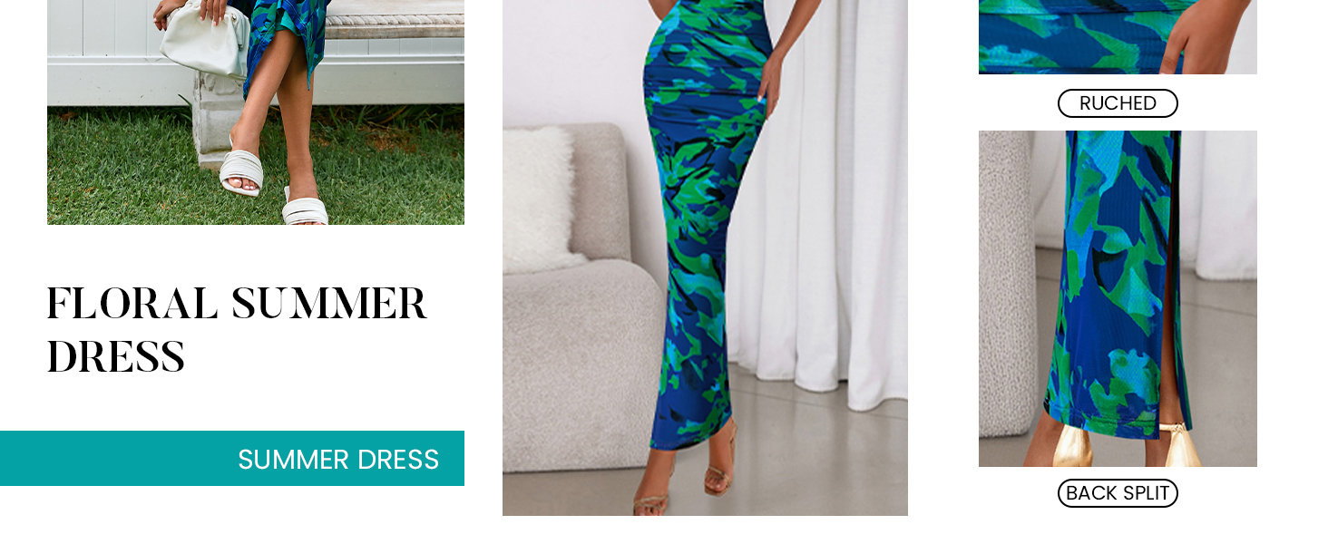 floral maxi dress for women