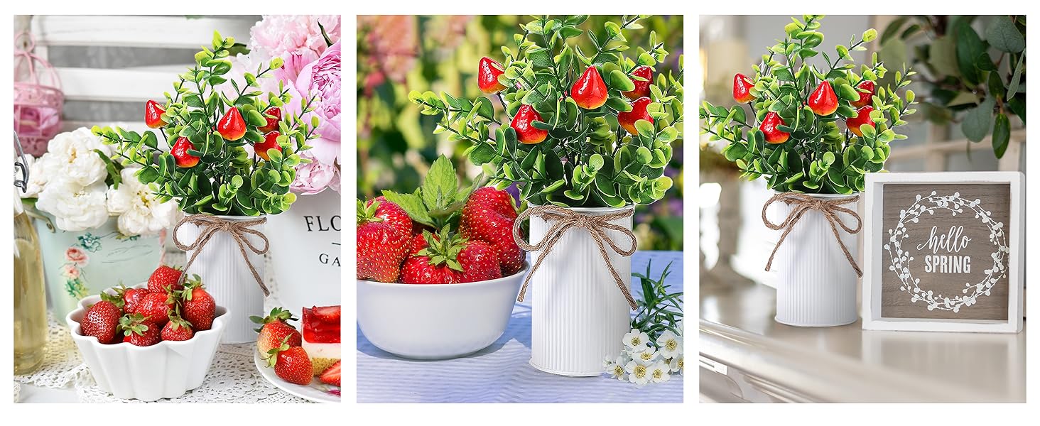 Omldggr 4 Pack Artificial Farmhouse Centerpiece Decoration