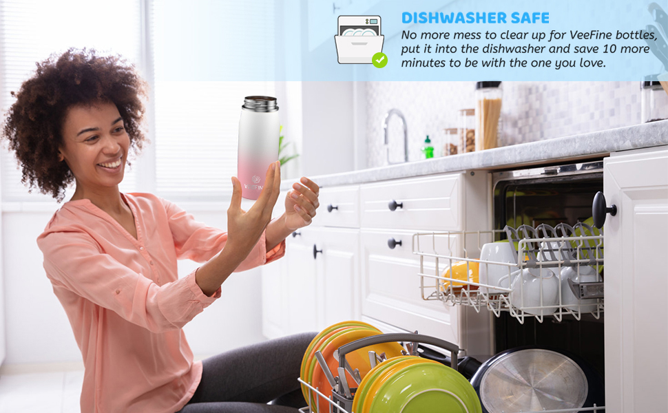 VeeFine Insulated Water Bottle Stainless Steel Water