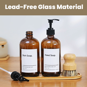 hand soap and dish soap dispenser set