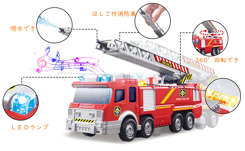 ドラコ　ぱしゃこれ　16枚セット Amazon.co.jp: Huang Yem 消防車おもちゃ 車おもちゃ はしご消防