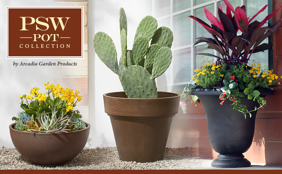 Amazon.com : PSW Pot Collection M30TP 12-inch Plastic/Stone
