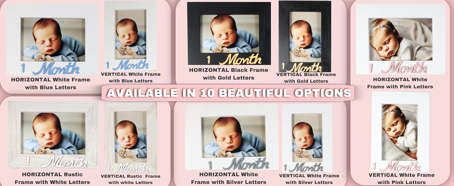 12 month baby picture frame