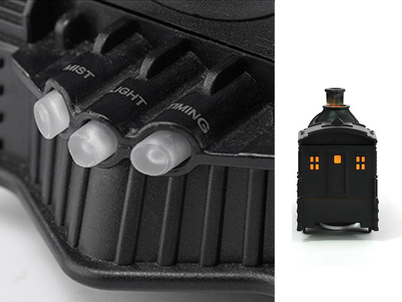 300ML Retro Train Essential Oil Diffuser – Cool Mist Humidifier with 2 Spray Modes,