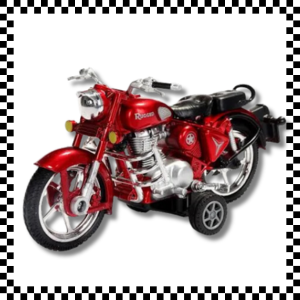 Rugged bike toy pull back action kids