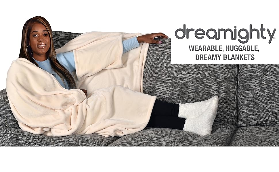 Christmas gifts for women gifts for men gifts for mom gift wearable blanket soft hug sleeves