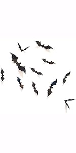 56PCS 3D Bats Wall Stickers