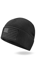 USA flag fleece watch cap