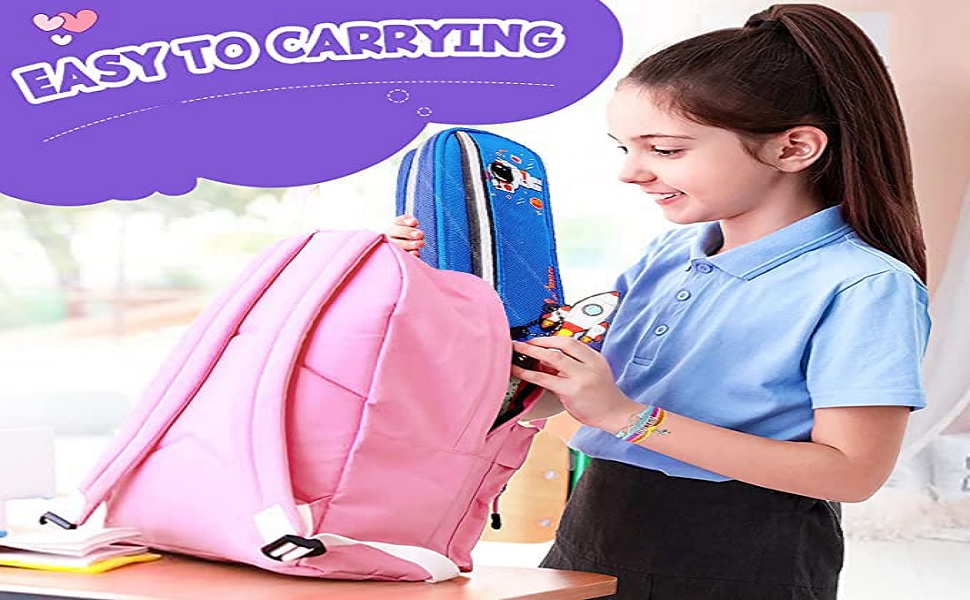 Pencil Box for Girls, EVA Pencil Case for Girls, Pencil Case for Students School Supplies