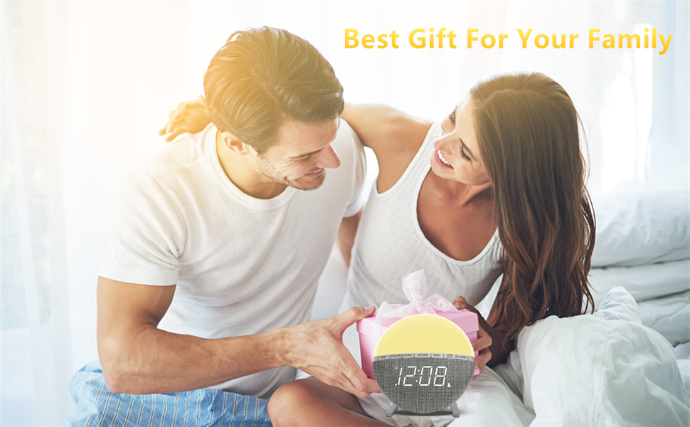 Yapeach Wake Up Light Sunrise Alarm Clock for Kids, Heavy Sleepers