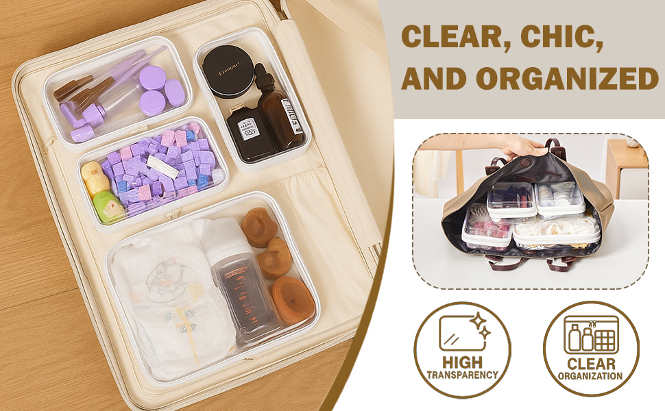 clear zipper pouches