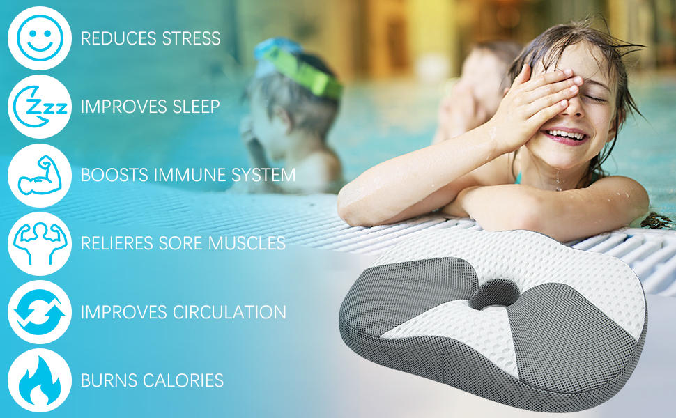 Vessgra Hot Tub Booster Seat, Bathtub Cushion 4D Air Mesh