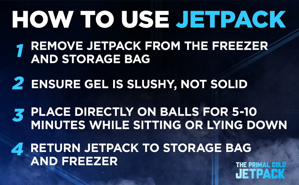 Primal Cold Jetpack Targeted Ice Pack for the Testicles Reusable