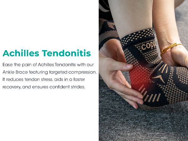 copper ankle brace support for women men ankle brace for sprained ankle ankle compression sleeve