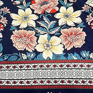 Womens Colorful Boho Floral Print Maxi Dress