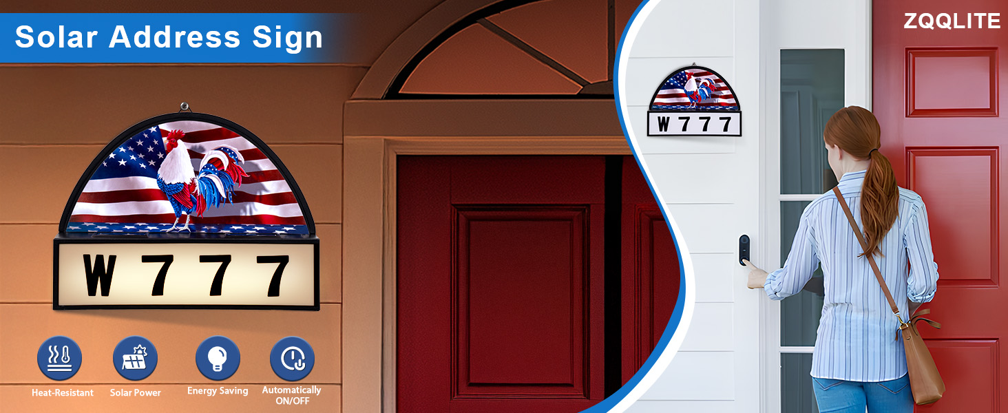 Solar Address Sign 01