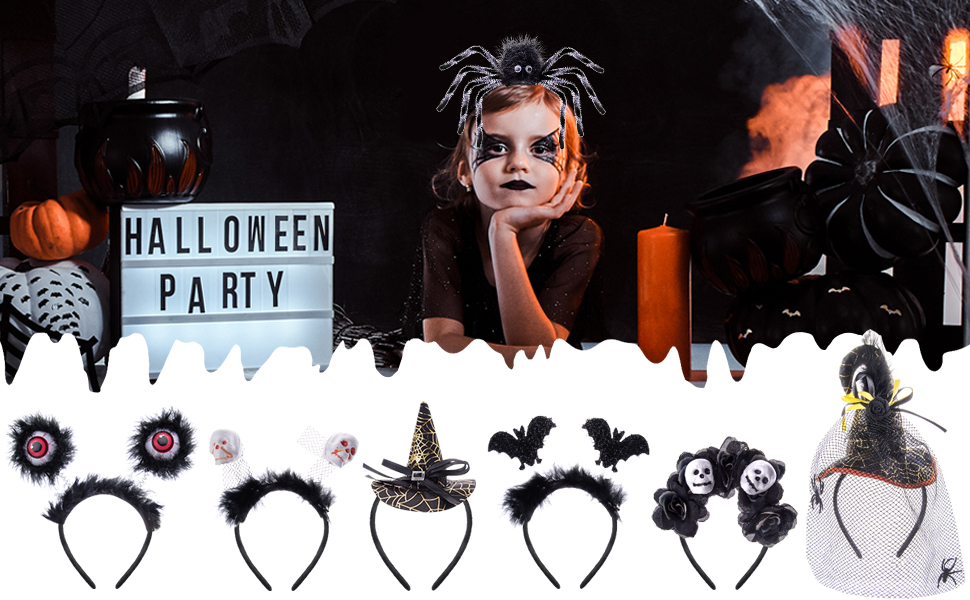 Halloween styles headbands can be as a perfect gifts for your kids or friends in Halloween