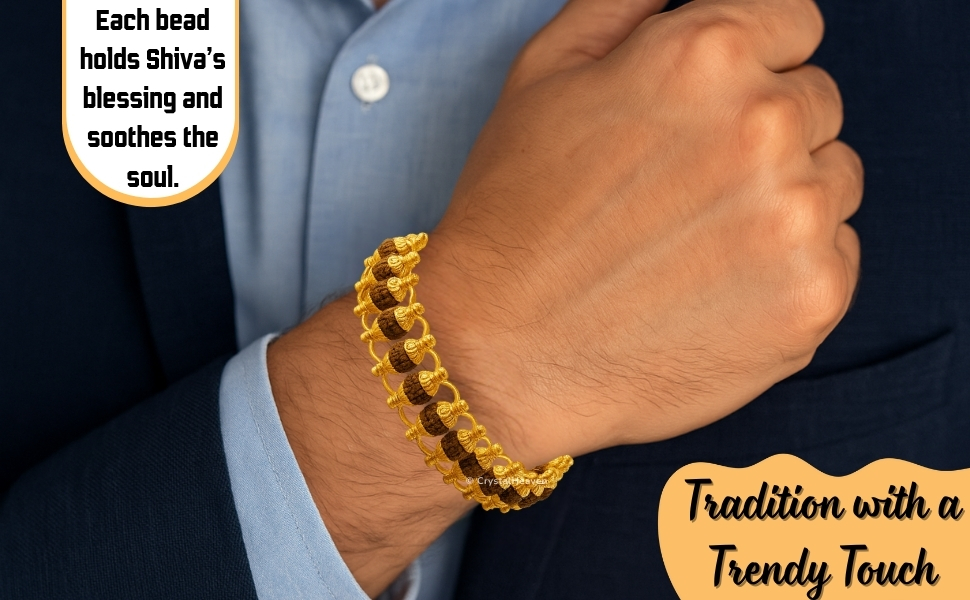 Handcrafted Rudraksha Bracelet for Men – Durable, Refined, and Spiritually Powerful
