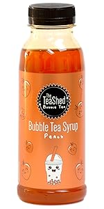Peach bubble tea syrup