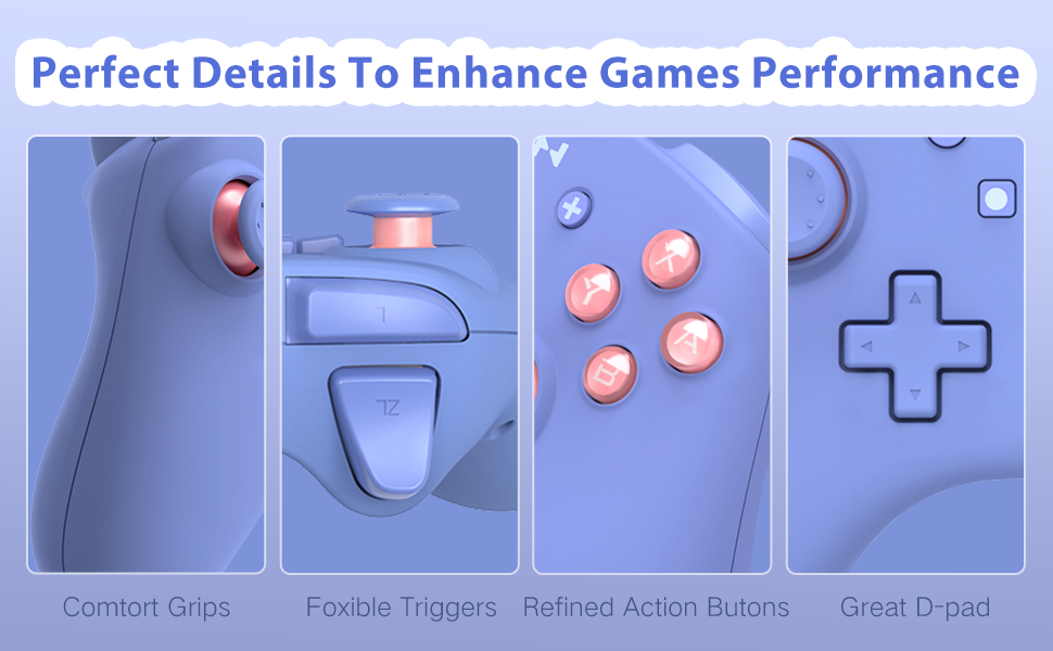 PXN 9607X Wireless Switch Pro Controller, Gaming Switch Controller with