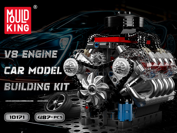Amazon.co.jp: Mould King 10171 Technik V8エンジンブロック