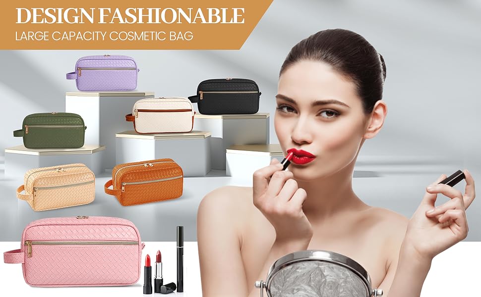 SFXULIX Makeup Bag Cosmetic BagLarge Capacity Travel