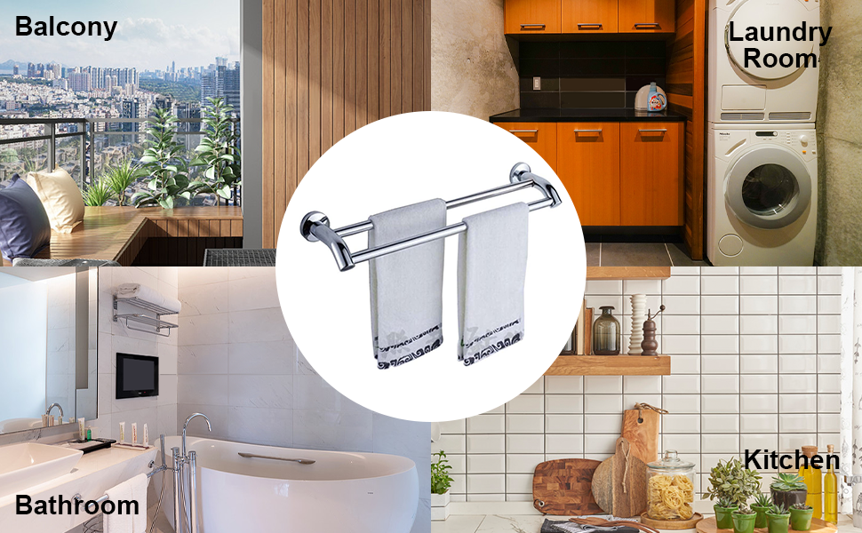 PHOEWON Towel Shelf MultiFunction Towel Rack SUS304 Stainless Steel