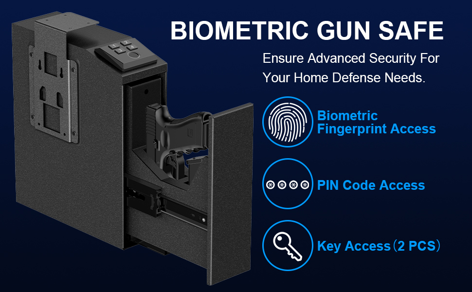 Biometric Gun Safe, Quick Access Gun Safe Prefect for