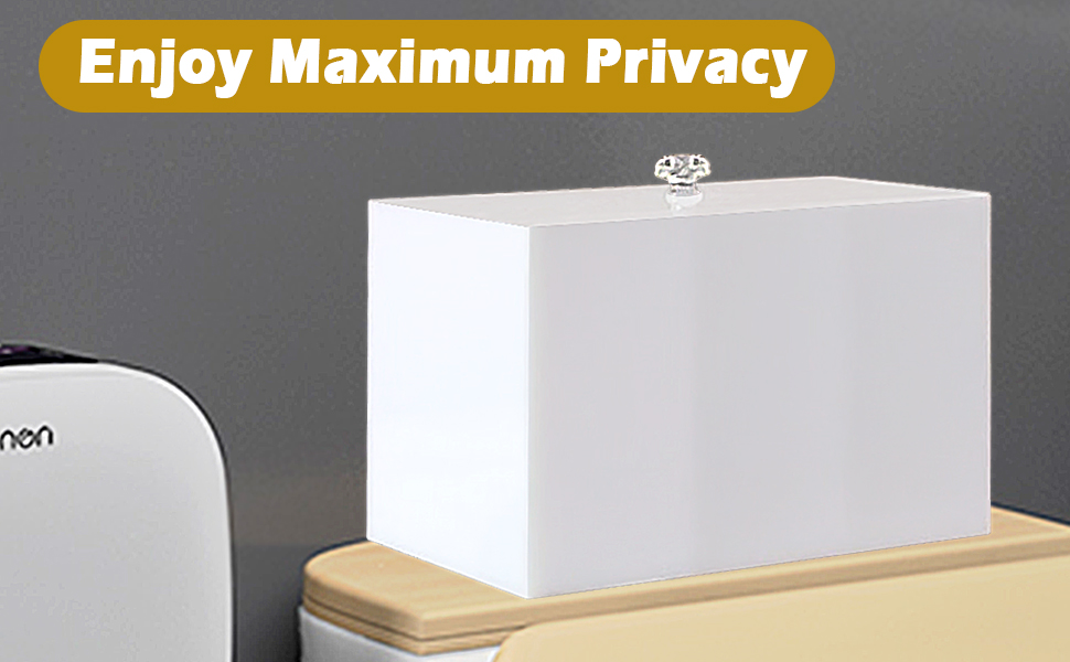 DELIPPLY Tampon Box for Bathroom, Tampons and Pads Storage