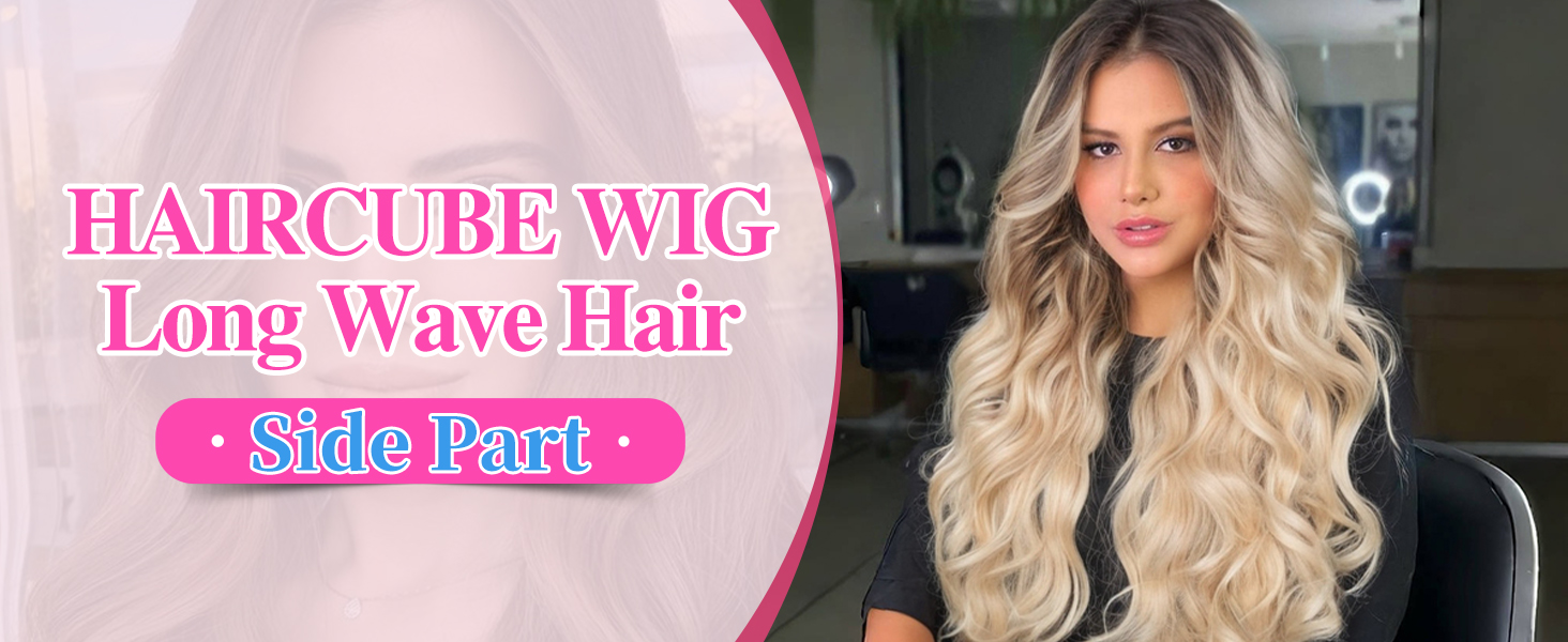 wigs,13×4,HD lace front wigs,Deep Roots Ombre Blonde wig,long curly wigs，Side Parting，wigs for women