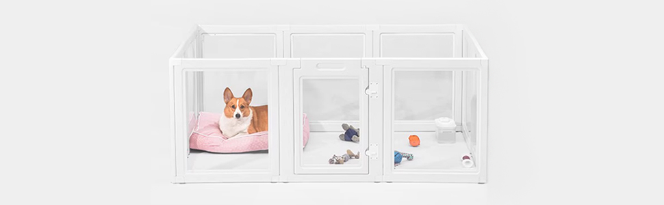 Amazon | Petifam ペットサークル 犬 サークル 室内 ドア付き