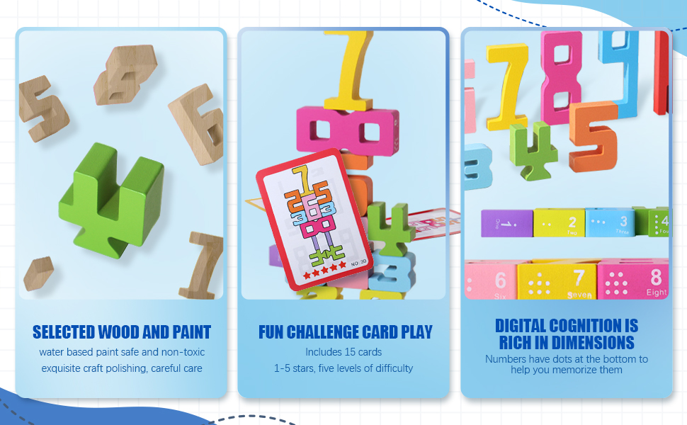 Number Blocks Toys for Kids