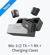 DJI Mic 2 (2 TX + 1 RX + Charging Case), Wireless Lavalier