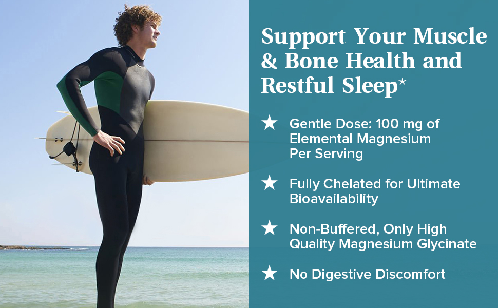 NatureMyst Magnesium Glycinate, 100 mg Elemental Magnesium