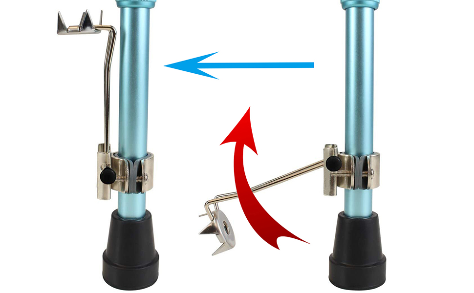 2 Packs Cane Ice Grip, Cane Ice Tip Attachment Walking Mobility Crutches NonSlip Ice Grip Fits