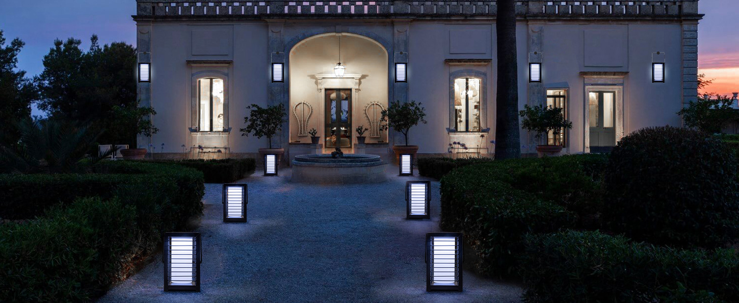 black lanterns decorative outdoor