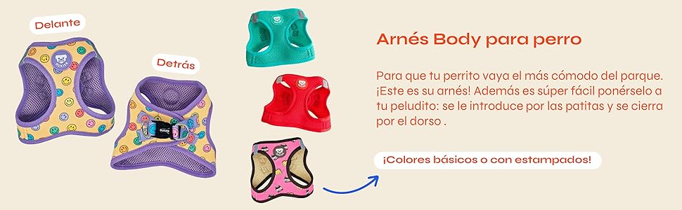 DUKIER - Dog Body Harness, Anti-Pull Body Vest, Adjustable and Heavy Duty for Pets, Breathable Mesh, Pet Accessory with Velcro and Double Closure, Purple, XS 11 1