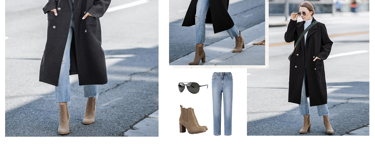 classic elegant loose fit coats plus size