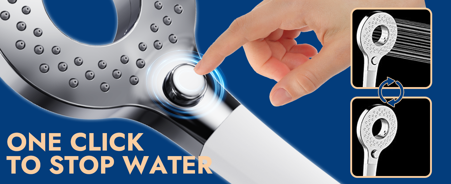 Dual Shower Heads with Handheld Spray Combo, High Pressure 2 in 1 Rainfall Shower Heads with 9