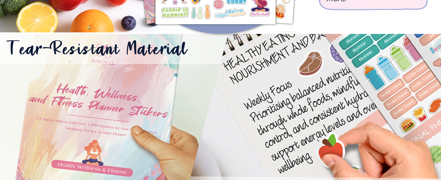 健康规划贴纸大版