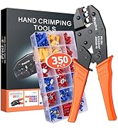 Wire Terminals Crimping Tool Kit, Preciva AWG20-10/0.5-6mm²Insulated Ratcheting Crimper Tool with...