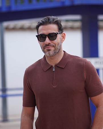 Polo Shirt for Men Business Casual Dress Polo Shirt Summer Clothes Fashion Shirt