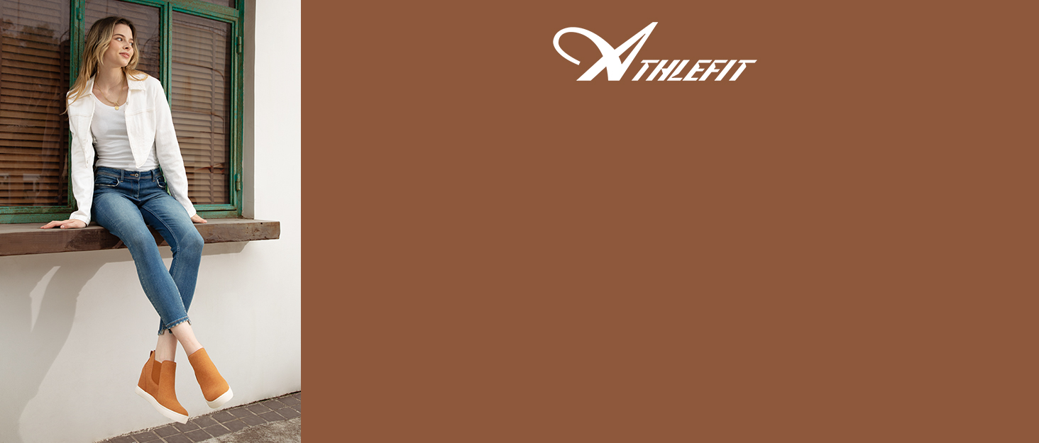 womens slip on platform wedge sneakers fashion high top suede boots for women