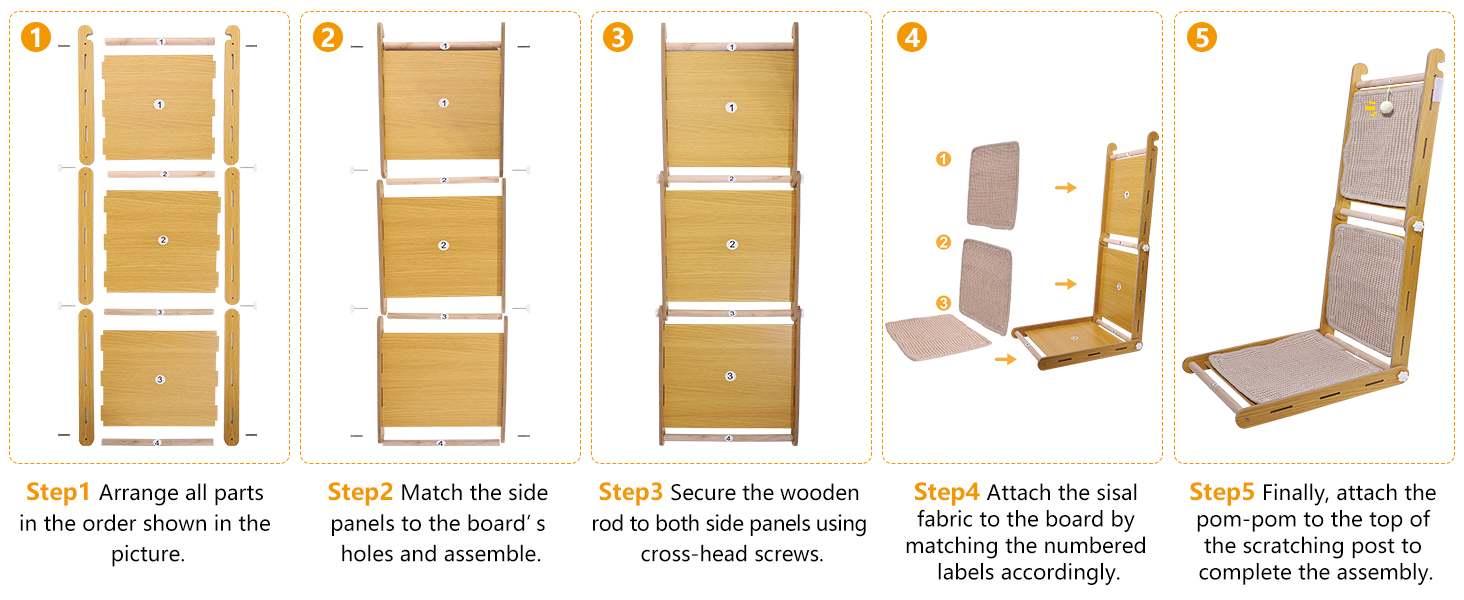 L-Shaped Sisal Cat Scratcher