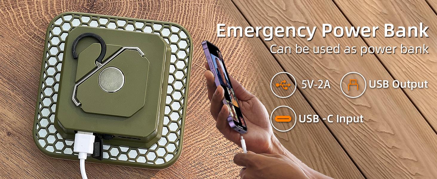 power bank camping tent light for emergency