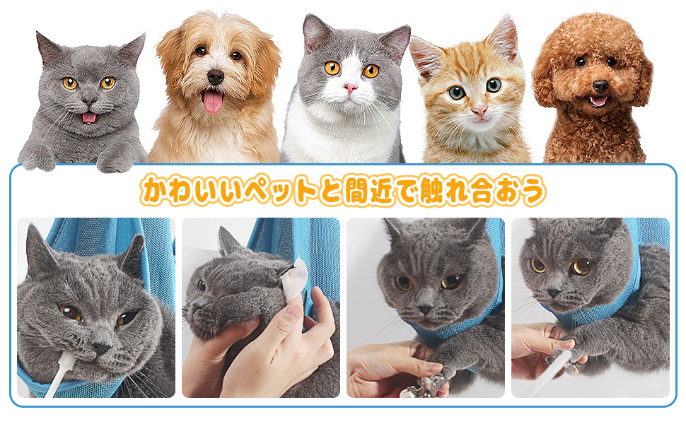 猫の爪クリッパーズグルーミングハンモック