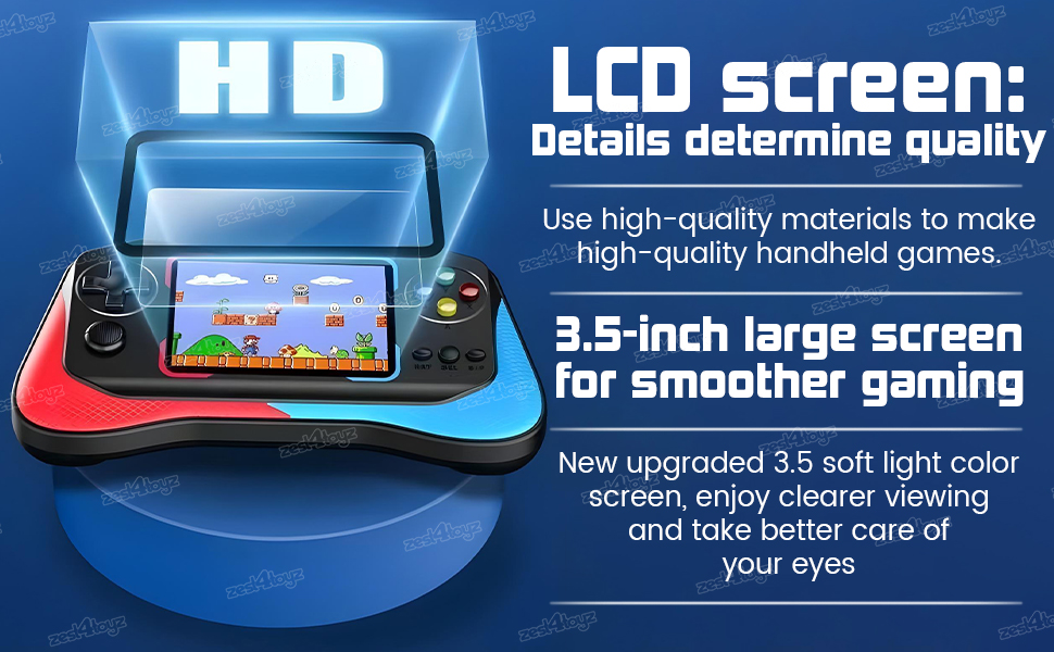 Zest 4 Toyz Video Game for Kids with USB Portable and TV Connectivity for Boys and Girls Multicolor